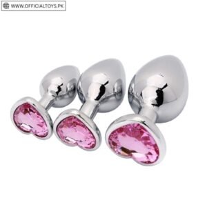 3 Pcs Set Luxury Metal Butt Plug Toys in Pakistan