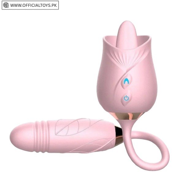 3-in-1 Licking Clit Rose Toy With Thrusting Egg Vibrator In Pakistan