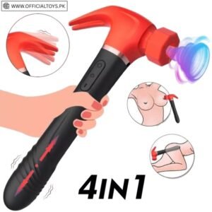 4-In-1 Thrusting Hammer Vibrator Toy for Women